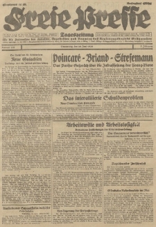 Freie Presse, Nr. 141 Donnerstag 20. Juni 1929 5. Jahrgang