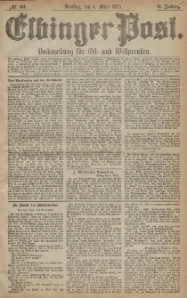Elbinger Post, Nr. 53 Dienstag 4 März 1879, 6 Jahrg.