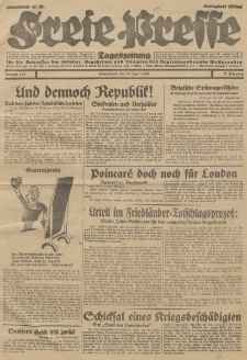 Freie Presse, Nr. 149 Sonnabend 29. Juni 1929 5. Jahrgang