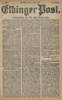 Elbinger Post, Nr. 130 Sonnabend 7 Juni 1879, 6 Jahrg.