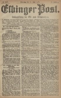 Elbinger Post, Nr. 137 Sonntag 15 Juni 1879, 6 Jahrg.