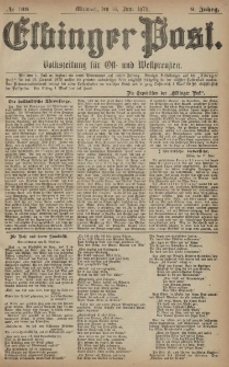Elbinger Post, Nr. 139 Mittwoch 18 Juni 1879, 6 Jahrg.