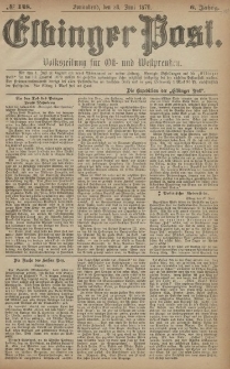 Elbinger Post, Nr. 148 Sonnabend 28 Juni 1879, 6 Jahrg.