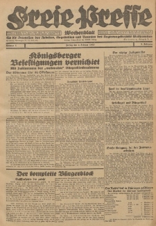Freie Presse, Nr. 5 Freitag 4. Februar 1927 3. Jahrgang