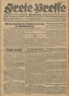 Freie Presse, Nr. 10 Freitag 11. März 1927 3. Jahrgang