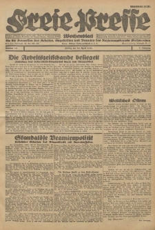 Freie Presse, Nr. 15 Freitag 15. April 1927 3. Jahrgang