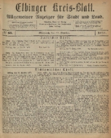Kreis-Blatt des Königlich Preußischen Landraths-Amtes zu Elbing, Nr. 86 Mittwoch 22 Oktober 1873