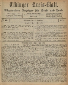 Kreis-Blatt des Königlich Preußischen Landraths-Amtes zu Elbing, Nr. 86 Mittwoch 22 Oktober 1873