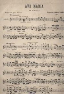 Ave Maria de Fr. Schubert. Op. 4