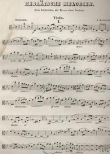 Hebräische Melodien. Op. 9