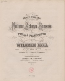 Notturno, Scherzo u. Romanze für Viola & Pianoforte. Op. 18 : a