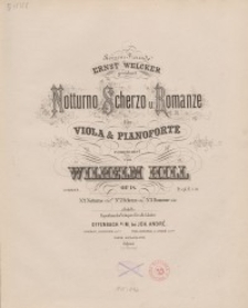 Notturno, Scherzo u. Romanze für Viola & Pianoforte. Op. 18 : b