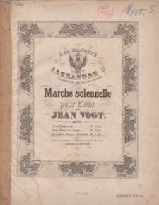 Marche solennelle pour Piano. Op. 57 : a