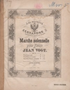 Marche solennelle pour Piano. Op. 57 : b