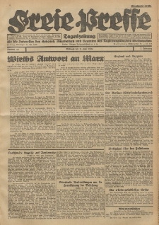 Freie Presse, Nr. 43 Mittwoch 1. Juni 1927 3. Jahrgang