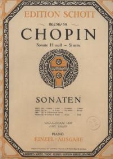 Sonate H-moll. Op. 58