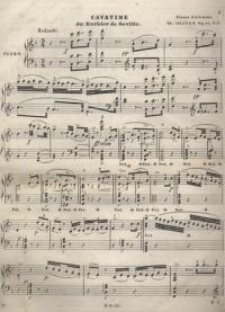 Cavatine du : Barbier se Seville. Op. 69