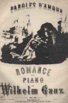 Paroles d`amour. Romance pour piano