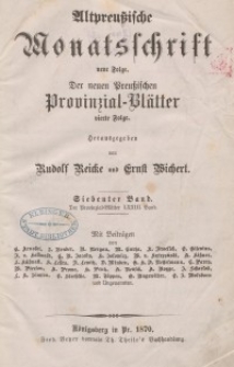 Altpreußische Monatsschrift, 1870, Bd. 7