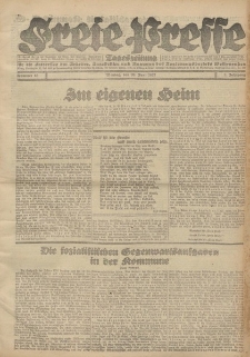 Freie Presse, Nr. 58 Montag 20. Juni 1927 3. Jahrgang