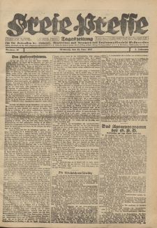 Freie Presse, Nr. 60 Mittwoch 22. Juni 1927 3. Jahrgang