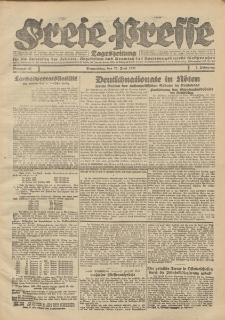 Freie Presse, Nr. 61 Donnerstag 23. Juni 1927 3. Jahrgang