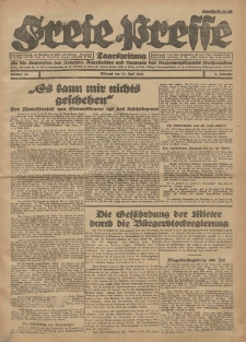 Freie Presse, Nr. 66 Mittwoch 29. Juni 1927 3. Jahrgang