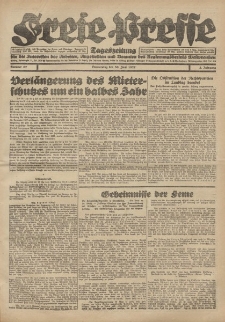 Freie Presse, Nr. 67 Donnerstag 30. Juni 1927 3. Jahrgang