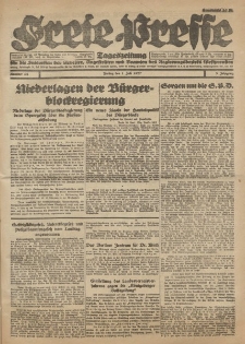 Freie Presse, Nr. 68 Freitag 1. Juli 1927 3. Jahrgang