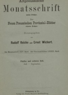 Altpreussische Monatsschrift, 1887, Juli-September, Bd. 24