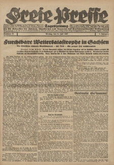 Freie Presse, Nr. 76 Montag 11. Juli 1927 3. Jahrgang