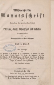 Altpreußische Monatsschrift, 1864, Bd. 1