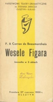 Wesele Figara - program teatralny