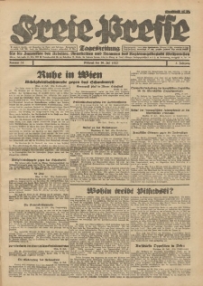 Freie Presse, Nr. 84 Mittwoch 20. Juli 1927 3. Jahrgang