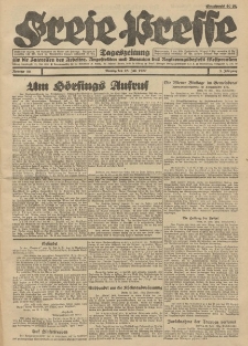 Freie Presse, Nr. 88 Montag 25. Juli 1927 3. Jahrgang