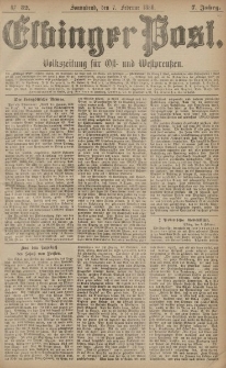 Elbinger Post, Nr. 32, Sonnabend 7 Februar 1880, 7 Jahrg.