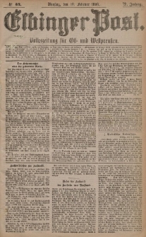 Elbinger Post, Nr. 34, Dienstag 10 Februar 1880, 7 Jahrg.