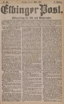 Elbinger Post, Nr. 55, Freitag 5 März 1880, 7 Jahrg.