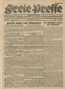 Freie Presse, Nr. 93 Sonnabend 30. Juli 1927 3. Jahrgang