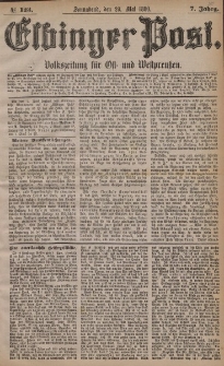 Elbinger Post, Nr. 123, Sonnabend 29 Mai 1880, 7 Jahrg.