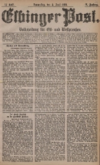 Elbinger Post, Nr. 127, Donnerstag 3 Juni 1880, 7 Jahrg.