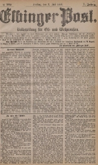 Elbinger Post, Nr. 152, Freitag 2 Juli 1880, 7 Jahrg.