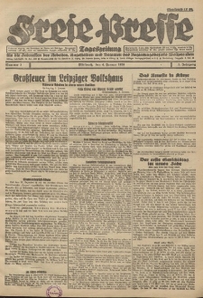 Freie Presse, Nr. 3 Mittwoch 4. Januar 1928 4. Jahrgang