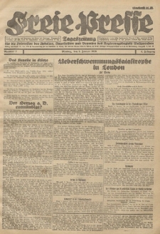 Freie Presse, Nr. 7 Montag 9. Januar 1928 4. Jahrgang