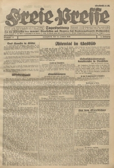 Freie Presse, Nr. 12 Sonnabend 14. Januar 1928 4. Jahrgang