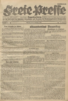 Freie Presse, Nr. 13 Montag 16. Januar 1928 4. Jahrgang