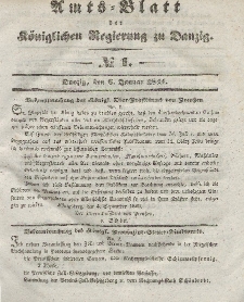 Amts-Blatt der Königlichen Regierung zu Danzig, 6. Januar 1841, Nr. 1