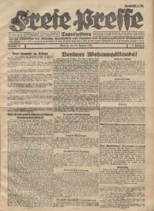 Freie Presse, Nr. 19 Montag 23. Januar 1928 4. Jahrgang