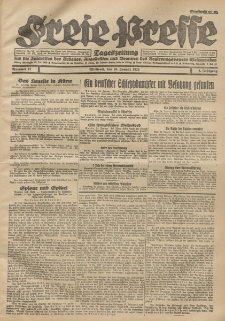 Freie Presse, Nr. 21 Mittwoch 25. Januar 1928 4. Jahrgang