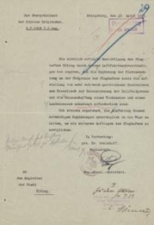 Der Oberpräsident der Provinz Ostpreußen